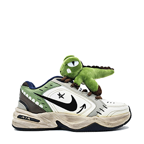 [ CUSTOM ] Air Monarch 4 Dinosaur Matcha Milk Green